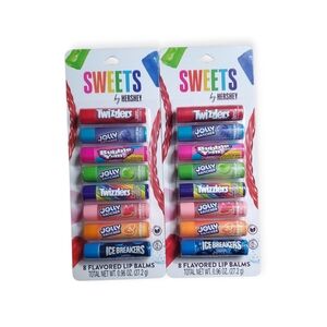 (2) Sweets Flavored Lip Balm Assorted Flavors 8 Pack